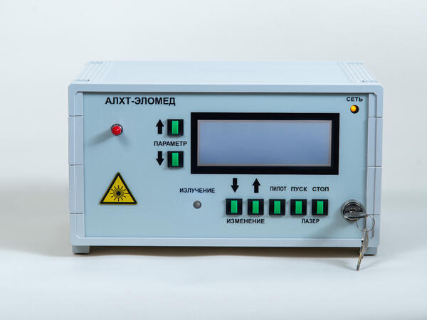 Аппарат лазерный фотодинамический АЛХТ-ЭЛОМЕД со встроенным облучателем Аппараты искусственной вентиляции лёгких